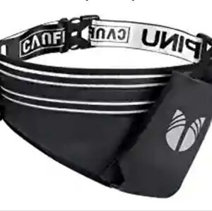 NWT Unisex Adjustable Running Belt with Water Bottle Holder and Zippered Pocket